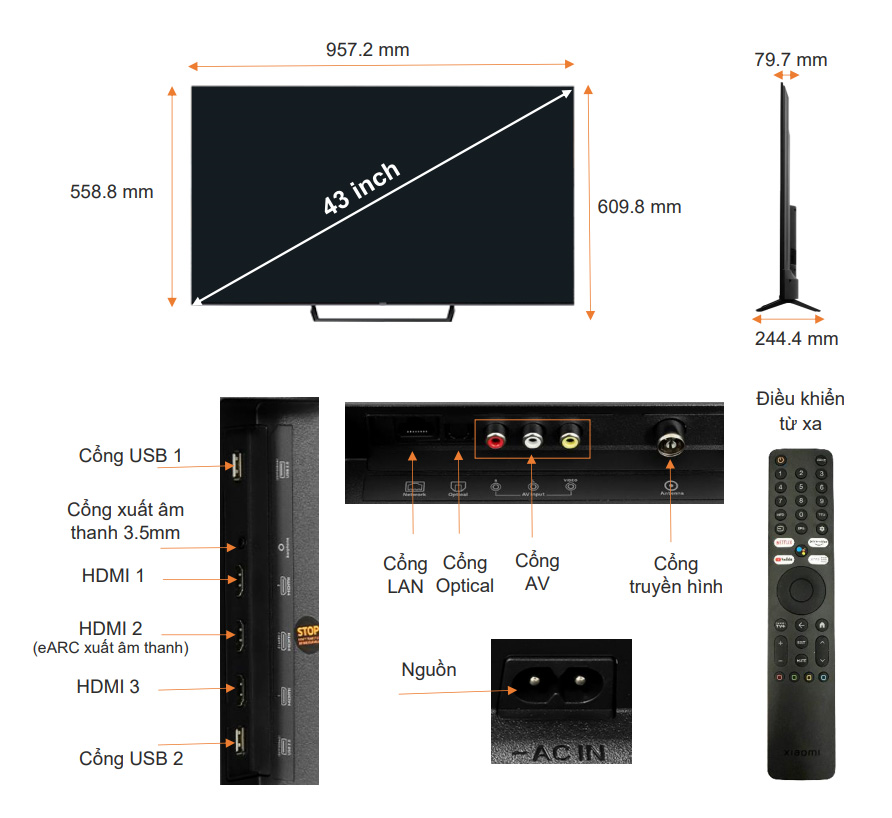 Có nên mua Tivi xiaomi 43 inch Thái Nguyên không?