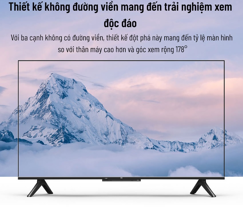 Về thiết kế Tivi Xiaomi 43 inch thu hút khách hàng